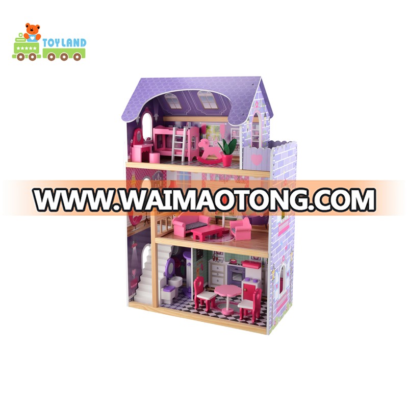 2017 New Style Assembled Diy Handmade Children Wooden Doll House