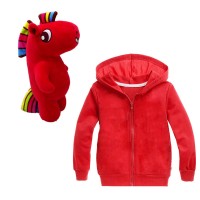 Factory Customized 2 In 1 Packable Zip Up Plush Toy Transforming Hoodie