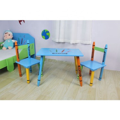 New Design Popular Wooden Kids Furniture Table And Chairs