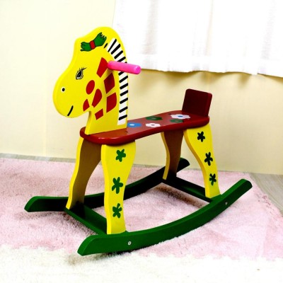 New Professional Animal Wooden toy Rocking Horse For Kids