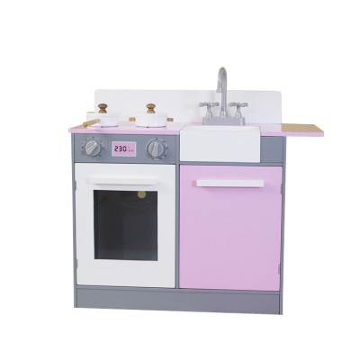 New fashion modern hot sale mini wooden kitchen play set toy