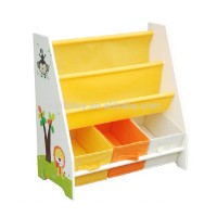 WEIFU Low Price Modern Children Toy Wooden Wall Kindergarten Kids Book Shelf