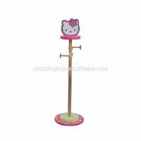 Demountable Cartoon Kids Wooden standing coat rack