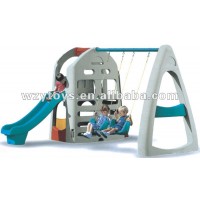 Naughty kids play slide & swing kids indoor play equipment slides