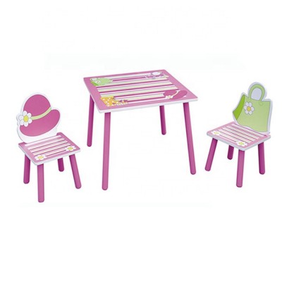 WEIFU kids furniture wooden table and chairs set for girls